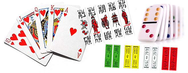 tiến lên, chắn, tứ sắc, domino cards